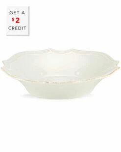 Lenox French Perle Bead White Pasta Bowl With $2 Credit Home Dinnerware