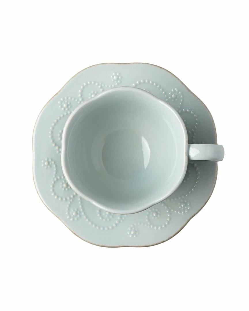 Lenox French Perle Ice Blue Cup And Saucer With $3 Credit Home Drinkware 4 Lenox French Perle Ice Blue Cup And Saucer With $3 Credit Home Drinkware - Image 2