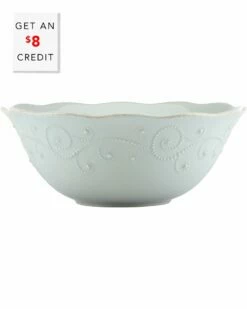 Lenox French Perle Ice Blue Large Serving Bowl With $8 Credit Home Serveware