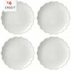 Lenox French Perle Scallop 4Pc Accent Plate Set With $6 Credit Home Dinnerware