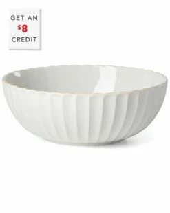 Lenox French Perle Scallop Serving Bowl With $8 Credit Home Serveware