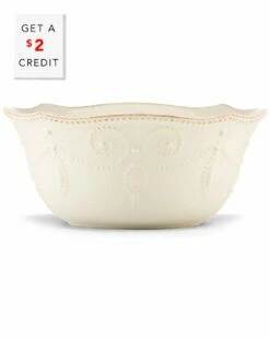 Lenox French Perle White All-Purpose Bowl With $2 Credit Home Dinnerware