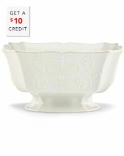 Lenox French Perle White Centerpiece Bowl With $10 Credit Home Dinnerware