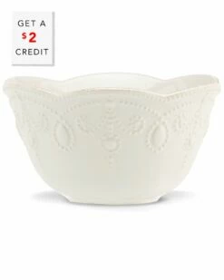 Lenox French Perle White Fruit Bowl With $2 Credit Home Dinnerware