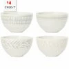 Lenox Textured Neutrals 4pc Fruit Bowl Set With $4 Credit Home Dinnerware