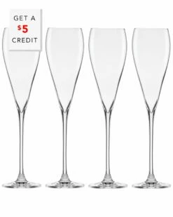 Lenox Tuscany Classics 4pc Sparkling Wine Set With $5 Credit Home Drinkware