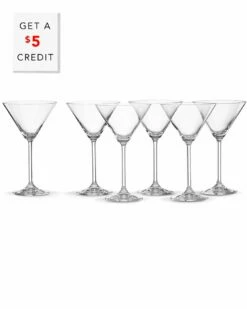Lenox Tuscany Classics Martini Glass Set, Buy 4 Get 6 With $5 Credit Home Drinkware