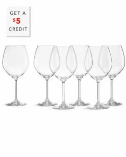 Lenox Tuscany Classics Red Wine Glass Set, Buy 4 Get 6 With $5 Credit Home Drinkware