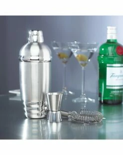 Lenox Tuscany Metal Shaker & Strainer Set With $6 Credit Home Bar Carts & Accessories -Lenox Sales 3050244910 RLLZ 3