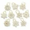 Lenox Snowflake 10pc Ornament Set Home Seasonal