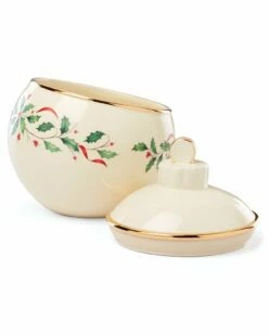 Lenox Holiday Ornament Cookie Jar Home Seasonal