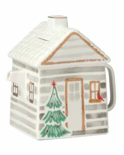 Lenox Balsam Lane Cabin Teapot Home Coffee, Espresso & Tea