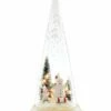 Lenox Merry & Magic Light-Up Sledding Snowman Glass Cone Home Seasonal -Lenox Sales 3050291658 RLLZ 1