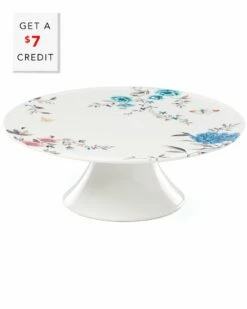 Lenox Sprig & Vine Cake Plate With $7 Credit Home Serveware