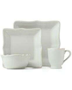Lenox French Perle Bead 16Pc Dinnerware Set Home