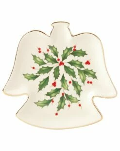 Lenox Hosting The Holidays Angel Plate Home Serveware