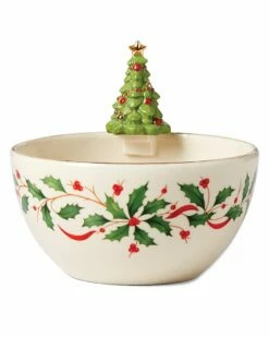 Lenox Holiday Tree Bowl Home Serveware