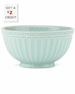 Lenox French Perle Groove Ice Blue Bowl With $2 Credit Home Dinnerware