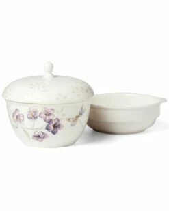 Lenox Butterfly Meadow 3Pc Stackable Bowl Set With $4 Credit Home Dinnerware -Lenox Sales 3050597944 RLLZ 4
