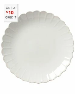Lenox French Perle Scallop Platter With $10 Credit Home Serveware