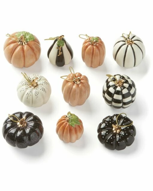 Lenox Mini Pumpkin 10pc Ornament Set Home Seasonal -Lenox Sales 3050612163 RLLZ 1