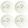 Lenox Profile Snow Day 4pc Accent Plate Set Home Dinnerware