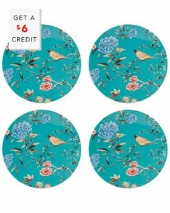 Lenox Sprig & Vine 4pc Accent Plate Set With $6 Credit Home Dinnerware