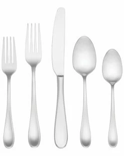 Lenox Chesterbrook Satin 65PC Flatware Set Home Flatware & Cutlery