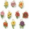 Lenox Fall Flowers 10pc Ornament Set Home Seasonal -Lenox Sales 3050726510 RLLZ 1