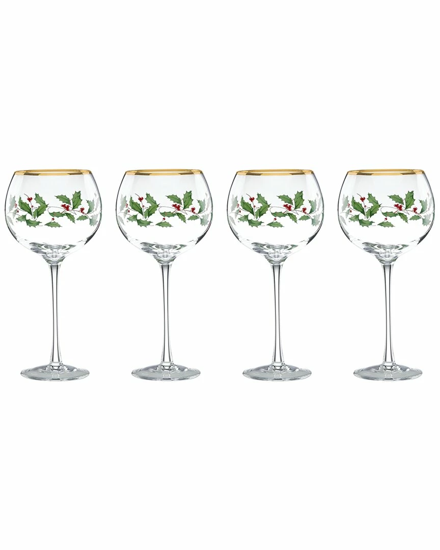Lenox Holiday 4pc Wine Glass Set Home Drinkware 3 Lenox Holiday 4pc Wine Glass Set Home Drinkware