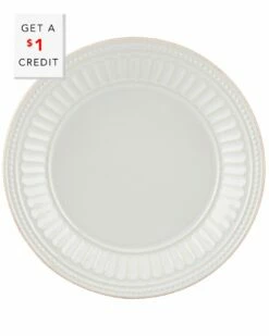 Lenox French Perle Groove White Dessert Plate With $1 Credit Home Dinnerware