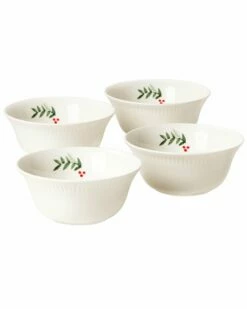 Lenox Profile Snow Day 4pc Bowl Set Home Dinnerware