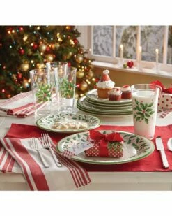 Lenox Holiday 4pc Melamine Dinner Plate Set Home Dinnerware -Lenox Sales 3050803324 RLLZ 2