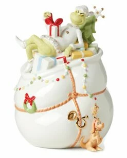 Lenox Merry Grinchmas Cookie Jar Home Seasonal