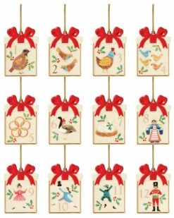 Lenox Twelve Days Of Christmas 12pc Ornament Set Home Seasonal