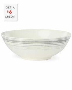 Lenox Textured Neutrals Stripe Serving Bowl With $6 Credit Home Serveware