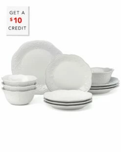 Lenox French Perle White 12Pc Dinnerware Set With $10 Credit Home