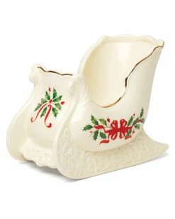 Lenox Holiday Sleigh Centerpiece Bowl Home Serveware