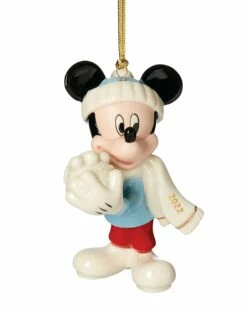 Lenox 2022 Mickey Snow Games Ornament Home Seasonal