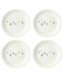 Lenox Profile Snow Day 4pc Dinner Plate Set Home Dinnerware